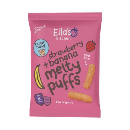 Ella's Kitchen strawberry and banana melty puffs